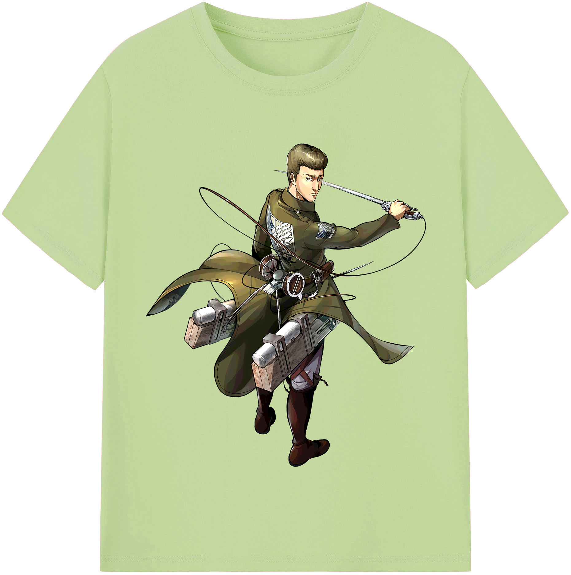 （画像用） 進撃の巨人 Attack on Titan 綿100％半袖Tシャツ（フロントプリント）